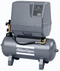 Поршневой компрессор Atlas Copco LFx 1,0 3PH на тележке с ресивером